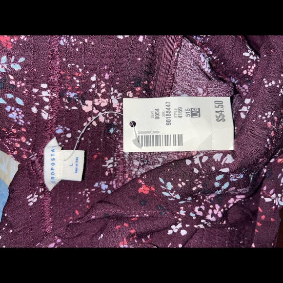 Aeropostale Floral Multicolor Babydoll Dress NWT — Large - Picture 5 of 6